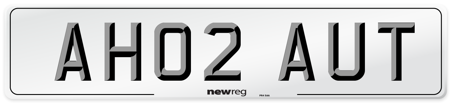 AH02 AUT Number Plate from New Reg